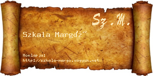Szkala Margó névjegykártya